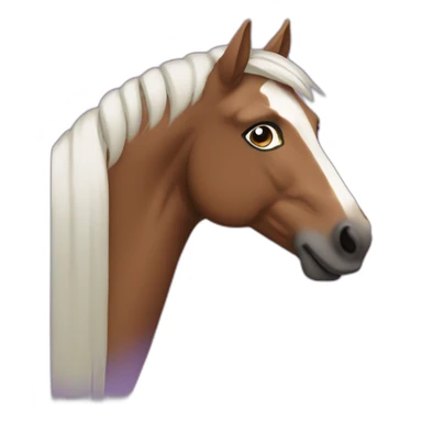 Cavalo roxo galopando sticker
