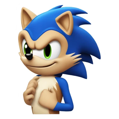 sonic the hedgehog in love sticker