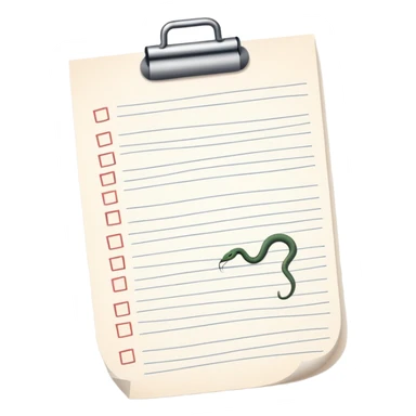 long curling to-do list paper looping up and down like a snake with tiny checkboxes fading into distance sticker