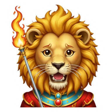 lion  vintage-circus-performer-spitting-fire sticker