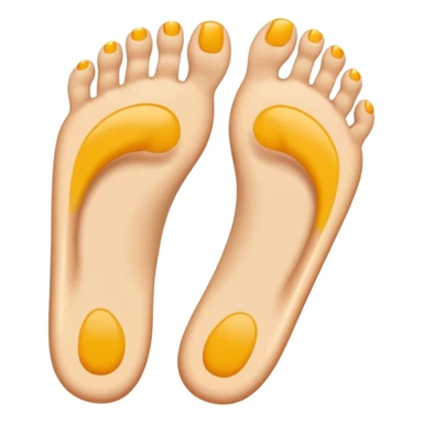 Sole feet with no toenails  sticker