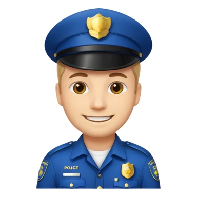 Polizist Emoji mann sticker