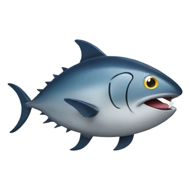 a happy tuna sticker