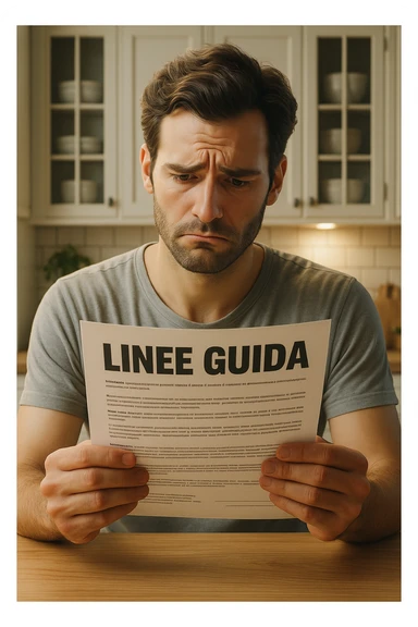 FALLA IDENTICA A QUESTA MA SUL FOGLIO SCRIVI "LINEE GUIDA" IN ITALIANO sticker