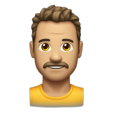 musculoso levantando pesas  sticker