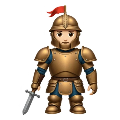 Medieval tank soldiers sticker