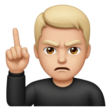 middle finger figgo sticker