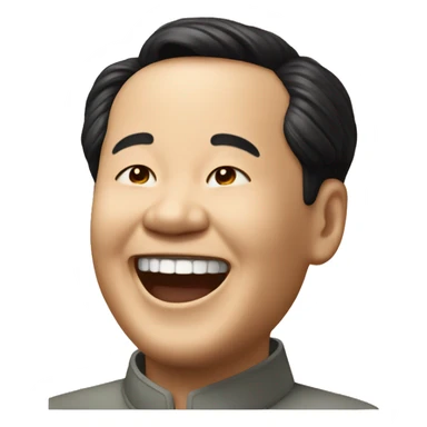 zedong mao laughing sticker