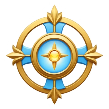 Apostle's emblem with a touch of light blue sticker