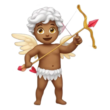 cupid with arrow sticker