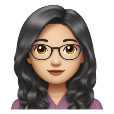 Evelyn Cathy Widjaja - asian black hair girl sticker