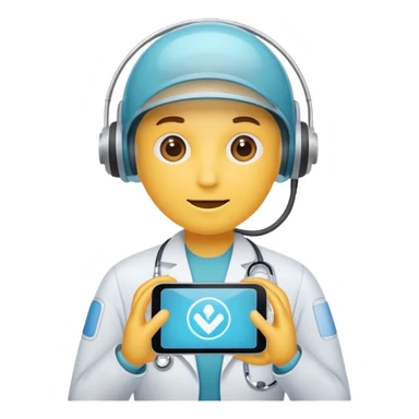ai assistant health flat sticker
