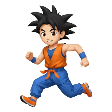 Goku 🐍🐉 run 😀🤣 sticker