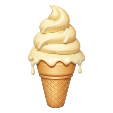 cononito de helado de vainilla kawaii sticker