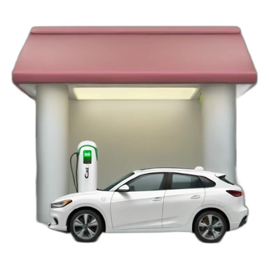 car and Charging station sticker