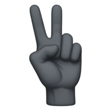 victory sign sticker