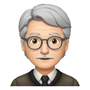 Narrator gray hair classes  from Into the Woods sticker