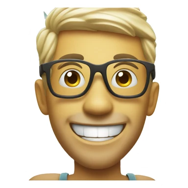 Vacation smiley sticker