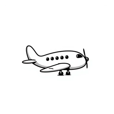 Airplane sticker