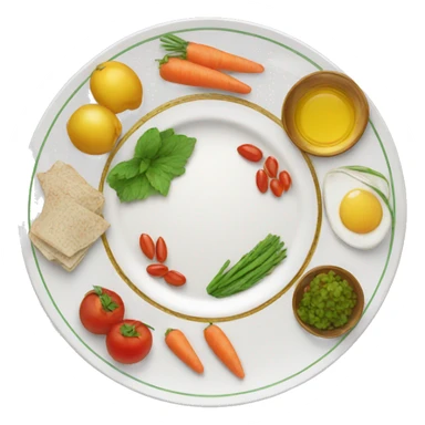 Seder plate  sticker