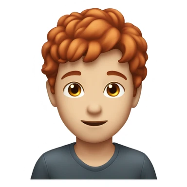 Two boys kissing, one redhead and one brown skin sticker