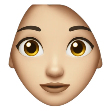 medium straight black haired white women with chubby cheeks sticker