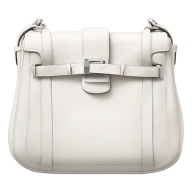 White Hermes jypsiere bag  sticker