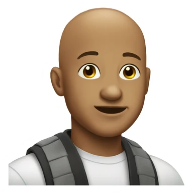 bald boy with earrings outdoors sticker