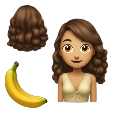 Une amie avec une banane sticker