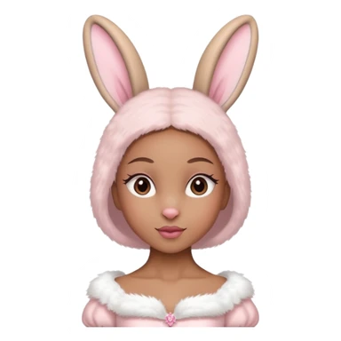 Ballerina vestita da coniglio sticker