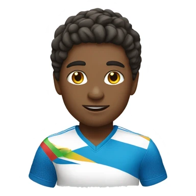 summer olympics soccer boy sticker