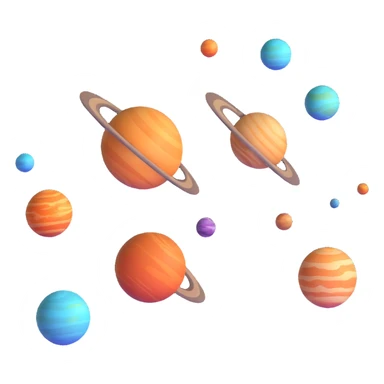 cosmic planets aligned sticker
