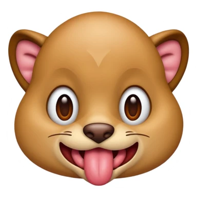 tongue out on the prowl to get you  sticker