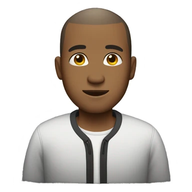 Buzz cut man full body sticker