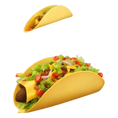 Taco falling sticker