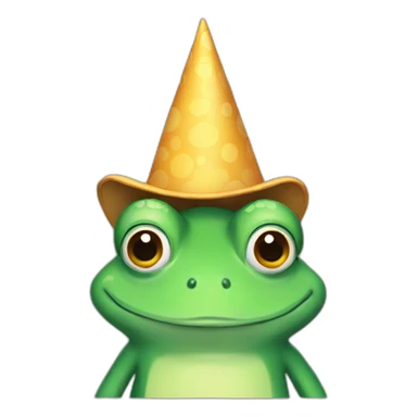 apu-frog-party-hat sticker