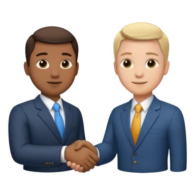business handshake sticker