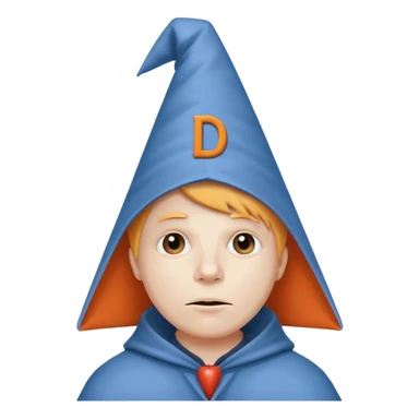 Dunce with a D on it sticker