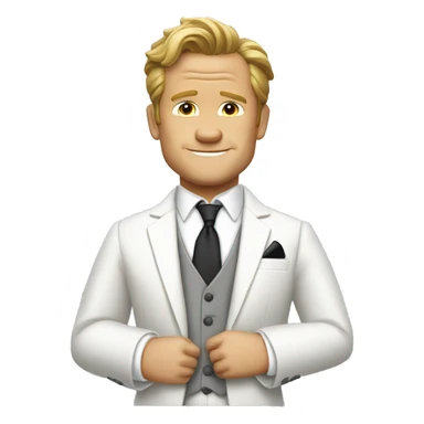 Barney Stinson in a white suit sticker
