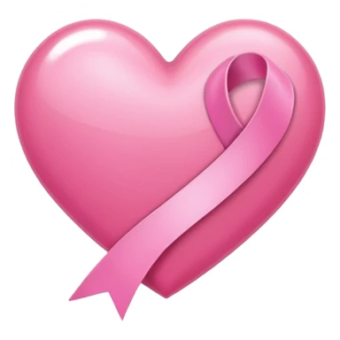 A pink heart design by pink ribon sticker