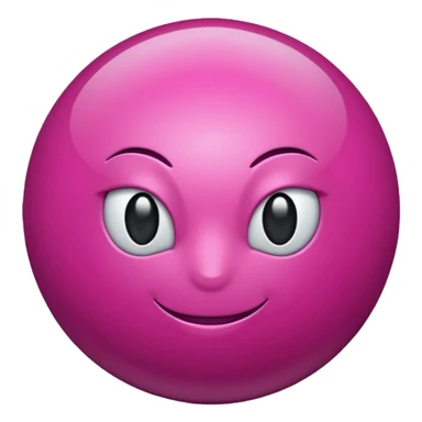 magenta color sphere. sticker