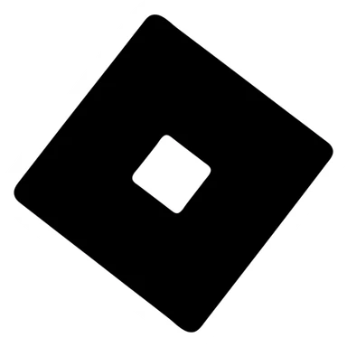 Roblox logo icon, simple, bold, flat, minimal, suitable for app icon sticker