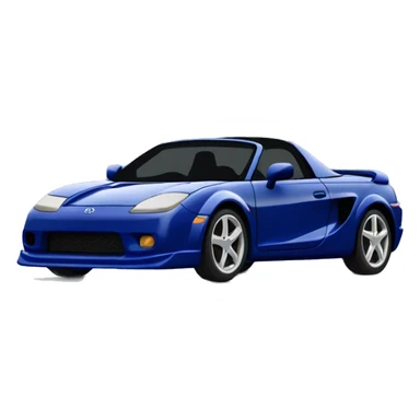 Toyota mr2 spyder in dark blue cool spoiler sticker