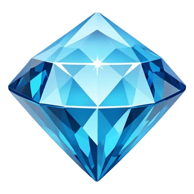 bright blue color diamond sticker