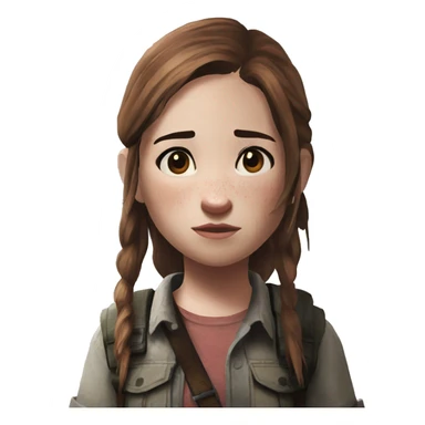 Ellie the last of us Little bit dezoom sticker
