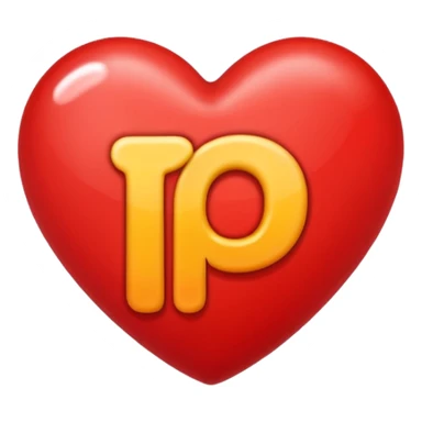 emoji herz mit buchstabe P drin sticker