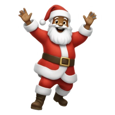 santa claus dancing sticker