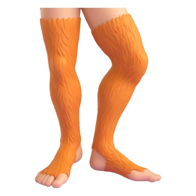 a hairy man's leg, 3D style, realistic, detailed, natural skin texture sticker