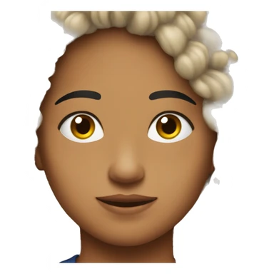 Morena pelo rizo  sticker