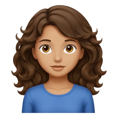 Brunette girl wavy nothing underneath full body sticker